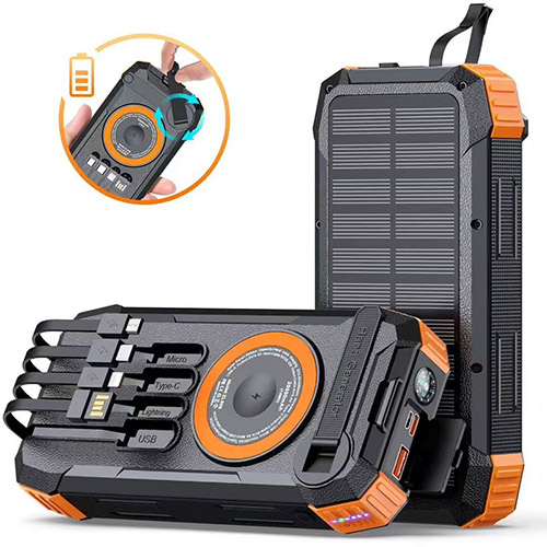 Hand-Crank Wireless Solar Power Bank Unveiled for Ultimate Outdoor Freedom