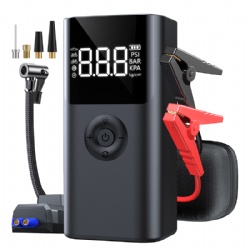 6 in 1 Car Jump Starter Kit Battery Booster Power Bank Lithium Battery Jump Starter with Air Pump