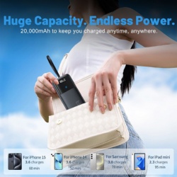 PD65W Built in Cable Fast Charging Power Banks Station Laptop Power Bank