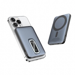 Built-in Cable with Digital Display Ultra-thin Magnetic Wireless Charging Mobile Power Bank
