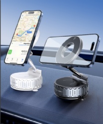 Hands-Free Shower Magnetic Phone Holder Electric Vacuum Magnets Suction Phone Mount for Car/Gym/Mirror/Smooth Surface