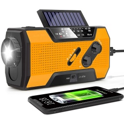 New Design Multi-function Hand Crank Radio Am/fm Emergency Portable Solar Powered Radio